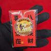 Chinese Zodiac Goat Commemorative Coin 1Pcs Gold Plated with Acrylic Case Red Pouch for Beginner Coin Collectors