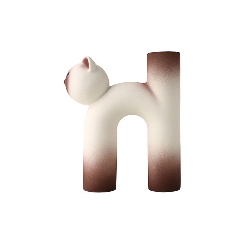 Decorative Flower Vases Cats Vases Ceramic Bud Vases Modern Home Decors Minimalist Decors Cats Lover Gift for Women