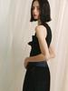 MEENDERI Ruffle Lace Sleeveless Top - Black
