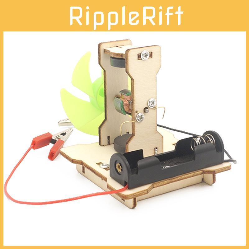 Pädagogischer DIY-Elektromotor-Bausatz aus Holz für MINT-Experimente von Grund- und Mittelschülern
