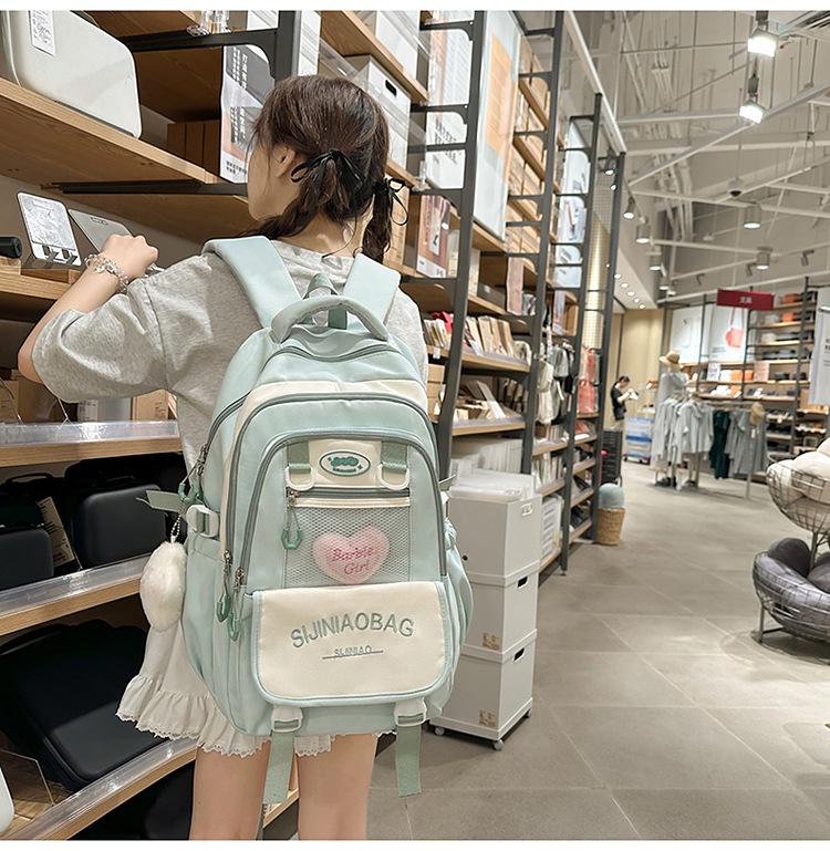 Korean Style Women's High School Backpack - Large Capacity Shoulder Handbag