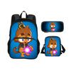 Bloons TD 6 round front bag backpack pencil case shoulder bag 3Pcs Set game printing kindergarten primary school boys and girls