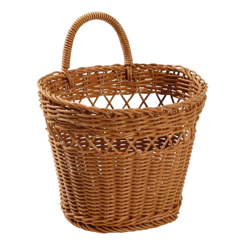 Space Saving Wall Basket With Breathable Handwoven Design Gingers Garlic Storage Container Kitchen Organizer