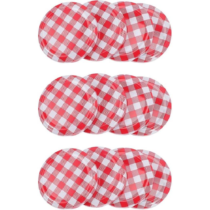 

UPKOCH 40 шт. Многоразовые крышки для банок - Крышки для питьевых стаканов и крышки для хранения для банок с широким и обычным горлышком 6.5x6.5cm