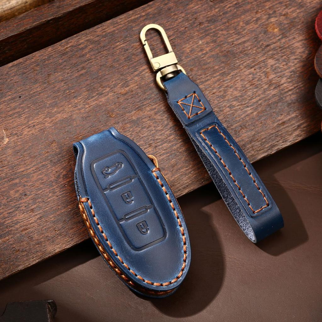2020 New Car Key Bag Is Suitable for Nissan Xuanyi Teana Qijun Tiida Handmade Leather Key Bag