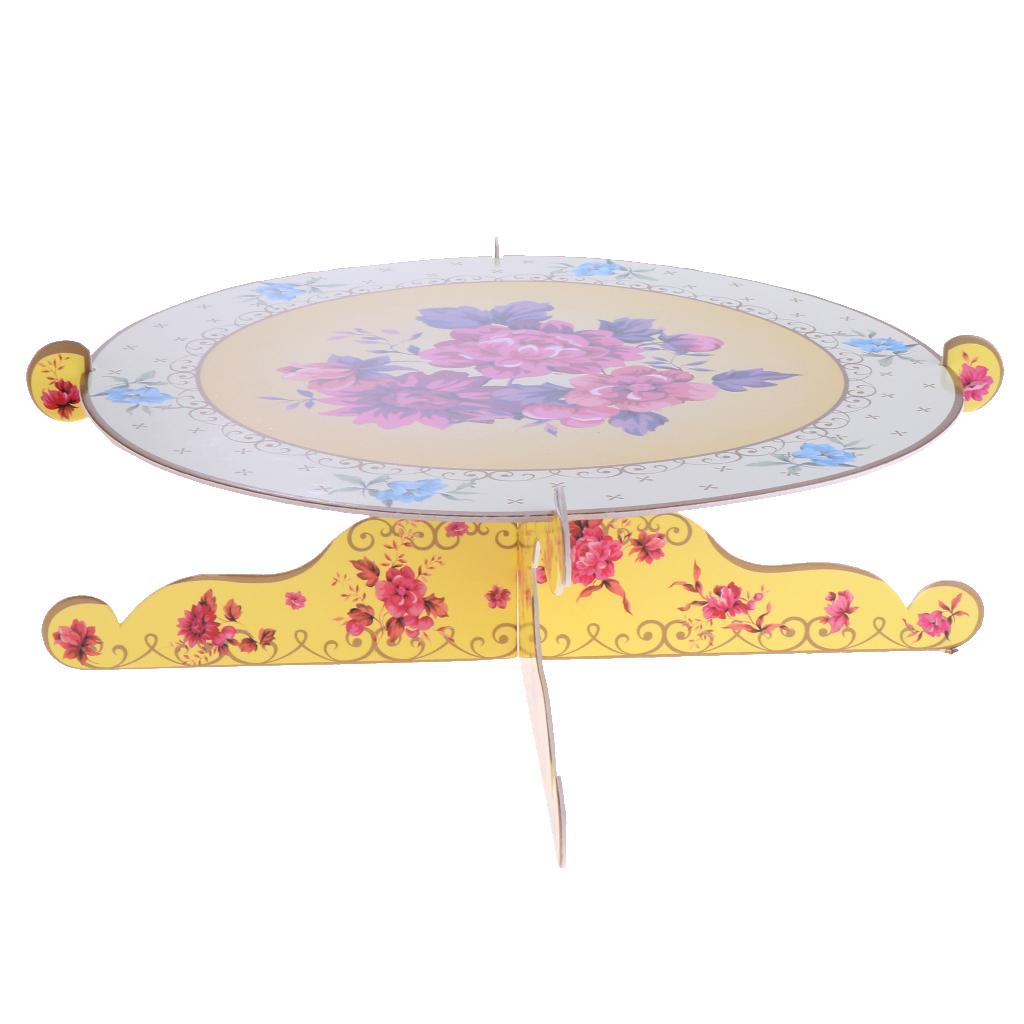 Flower Paper Cake Stand Cupcake Dessert Holder Party Table Decoration