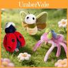 Creatieve Insect Pluche Speelgoed Sleutelhanger Met Kort Pluche Materiaal Voor Kinderen En Verzamelaars