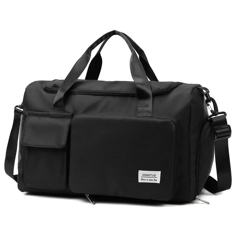 ZY Foldable Sports Gym Bag with Separate Shoe Compartment