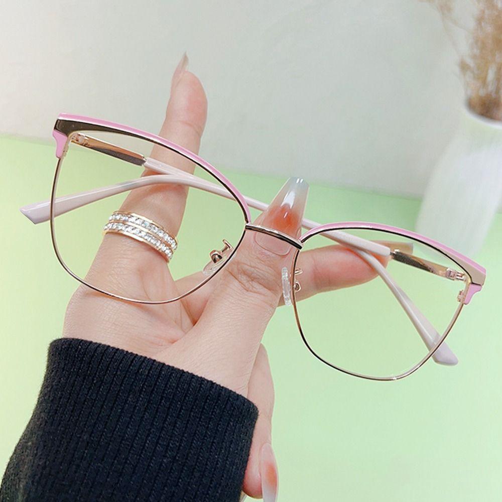 Classic Blue Ray Blocking Anti-Blue Light Glasses Ultralight Metal Square Eyeglasses Eye Protection Computer Goggles Men Women