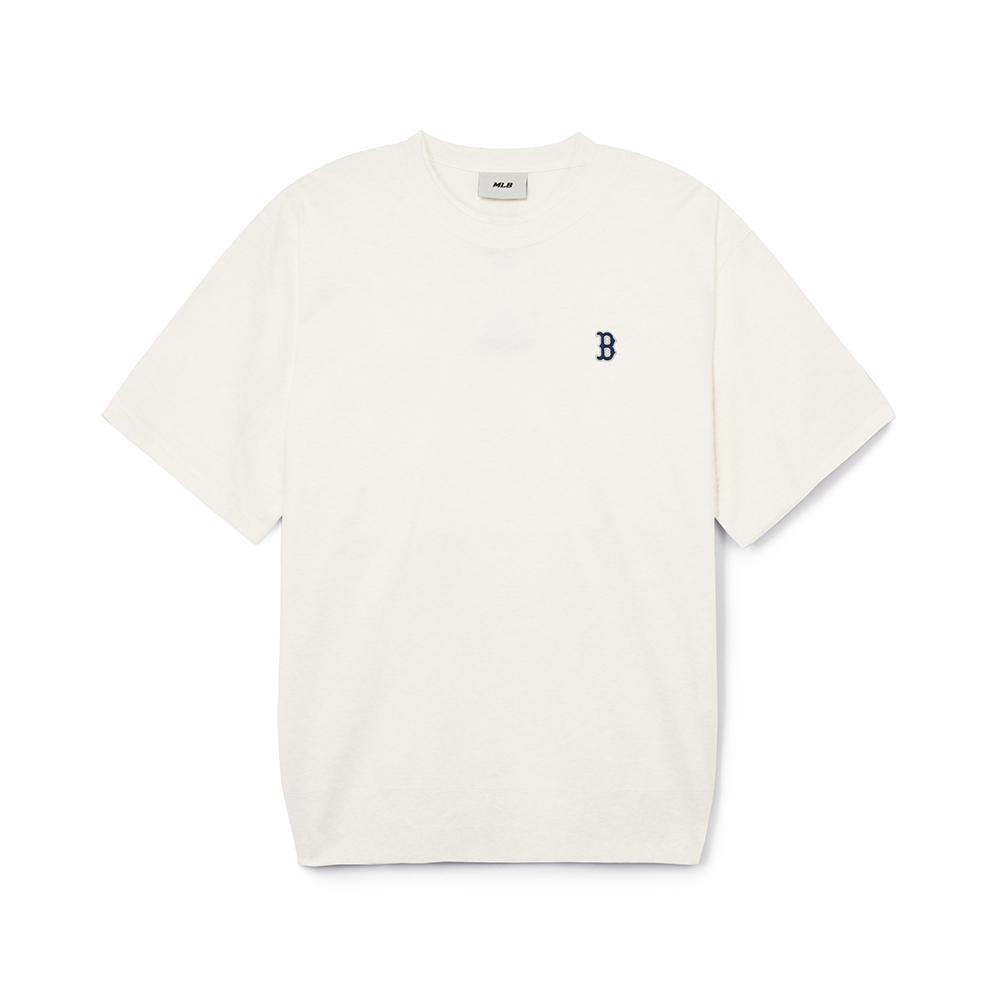 MLB MONOGRAM Collection, Boston Red Sox T Shirt Unisex Cream 3ARSM1343-43CRS L