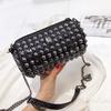 Punk Style Women Bag with Rivet Women Messenger Bags with Chain Shoulder Bag Female Cross Body Purse