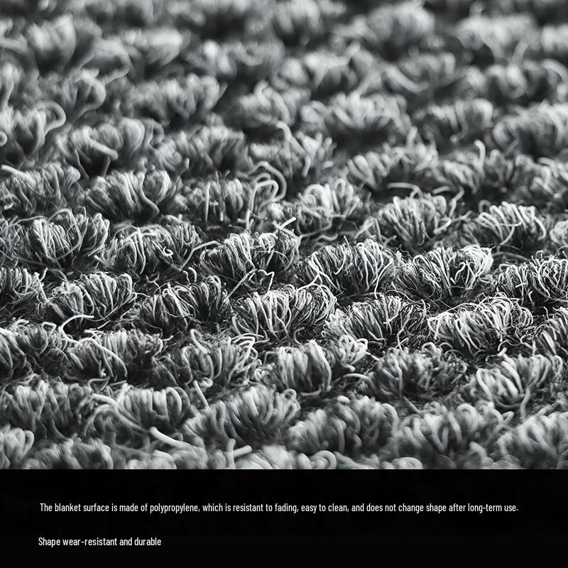 Gray Anti-Slip Commercial Entrance Mat: Wear-Resistant, Thickened Welcome Mat for Entry Doors