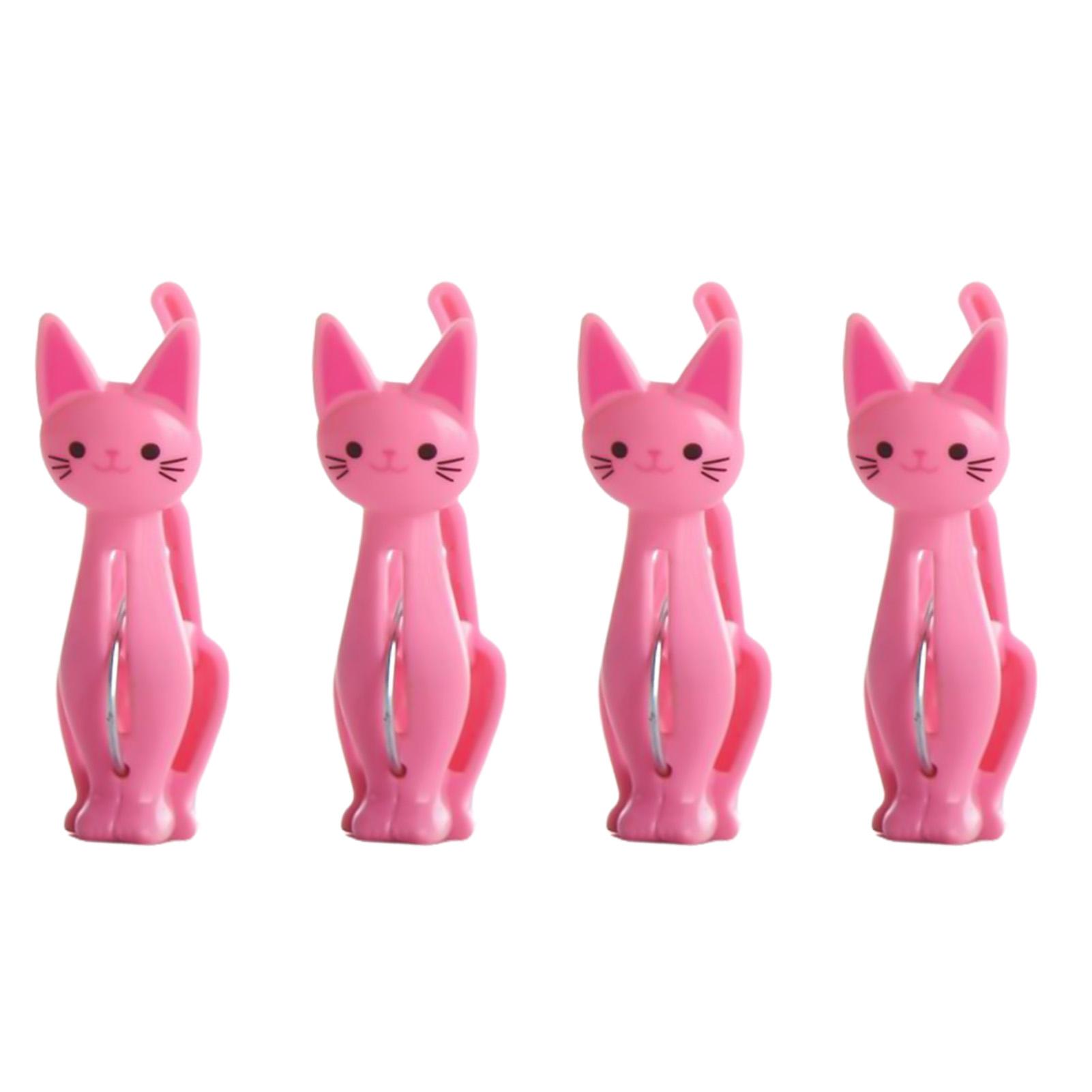 4PCS Cat Shaped Bag Clips Kitchen Food Storage Bag Seal Clamp Clothespin for Home Dorm Office Shop 1140₽