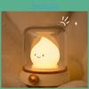 Childrens Cartoon Flame Shape Night Light With Rechargeable Abs Material For Bedroom Decor