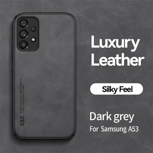 Magnetic Sheepskin Leather Phone Case For Samsung Galaxy A53 5G A52s A51 A52 A71 A13 A12 A21s A31 A73 A72 A22 A50 A33 Back Cover