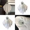 White Ghost Halloween Wall Hanging Decor With Cute Expressions For Garden Yard