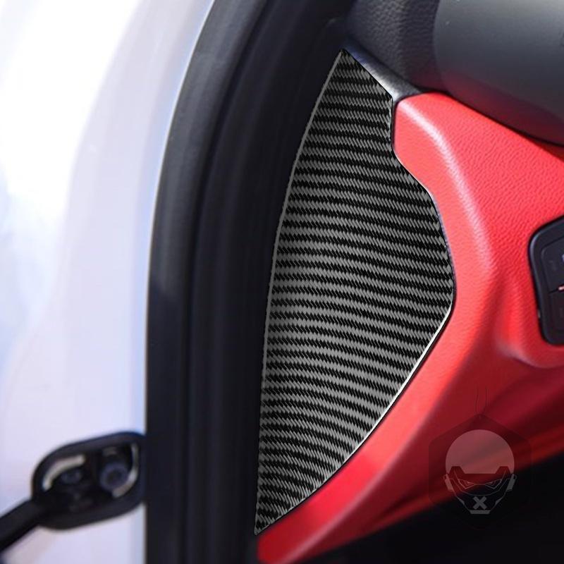 Carbon Fiber Car Accessories Dashboard Side Door Panel Modified Interior Trim Cover Soft Sticker For Alfa Romeo Giulia 2017-
