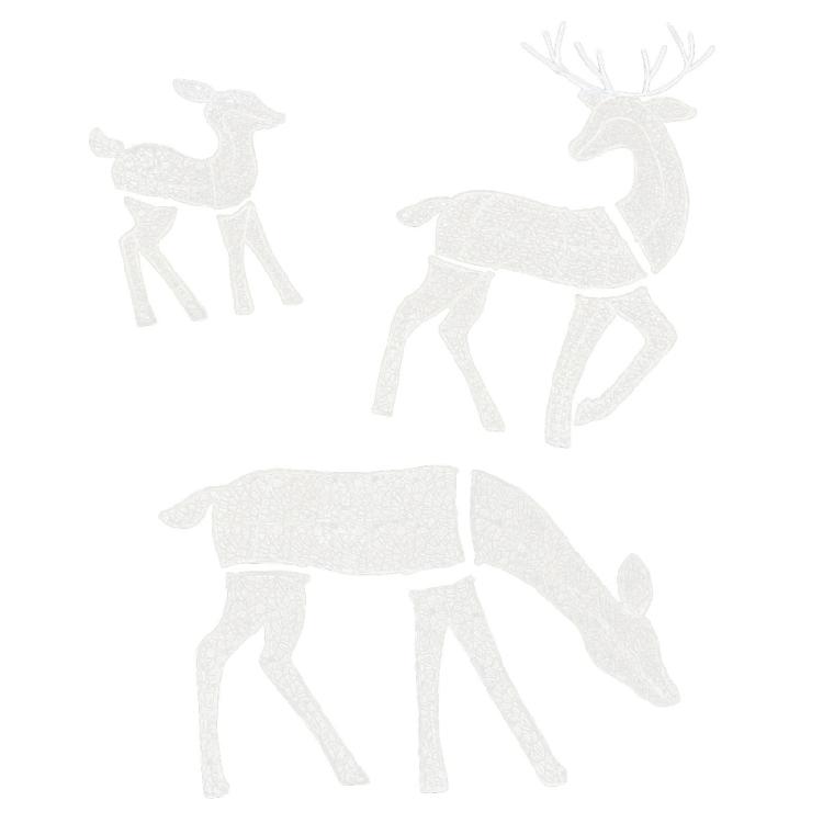 Verbessertes Outdoor Rentier Weihnachtslicht Figur Garten Dekorationen für den Hof