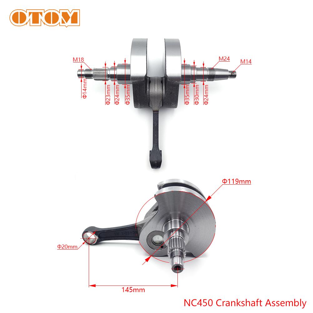 For ZHONGSHEN NC250 NC450 Crankshaft Assembly Motorcycle Engine Connection Rod AVANTIS ENDURO MOTOLAND BRZ KAYO BSE GR7/8 Bikes