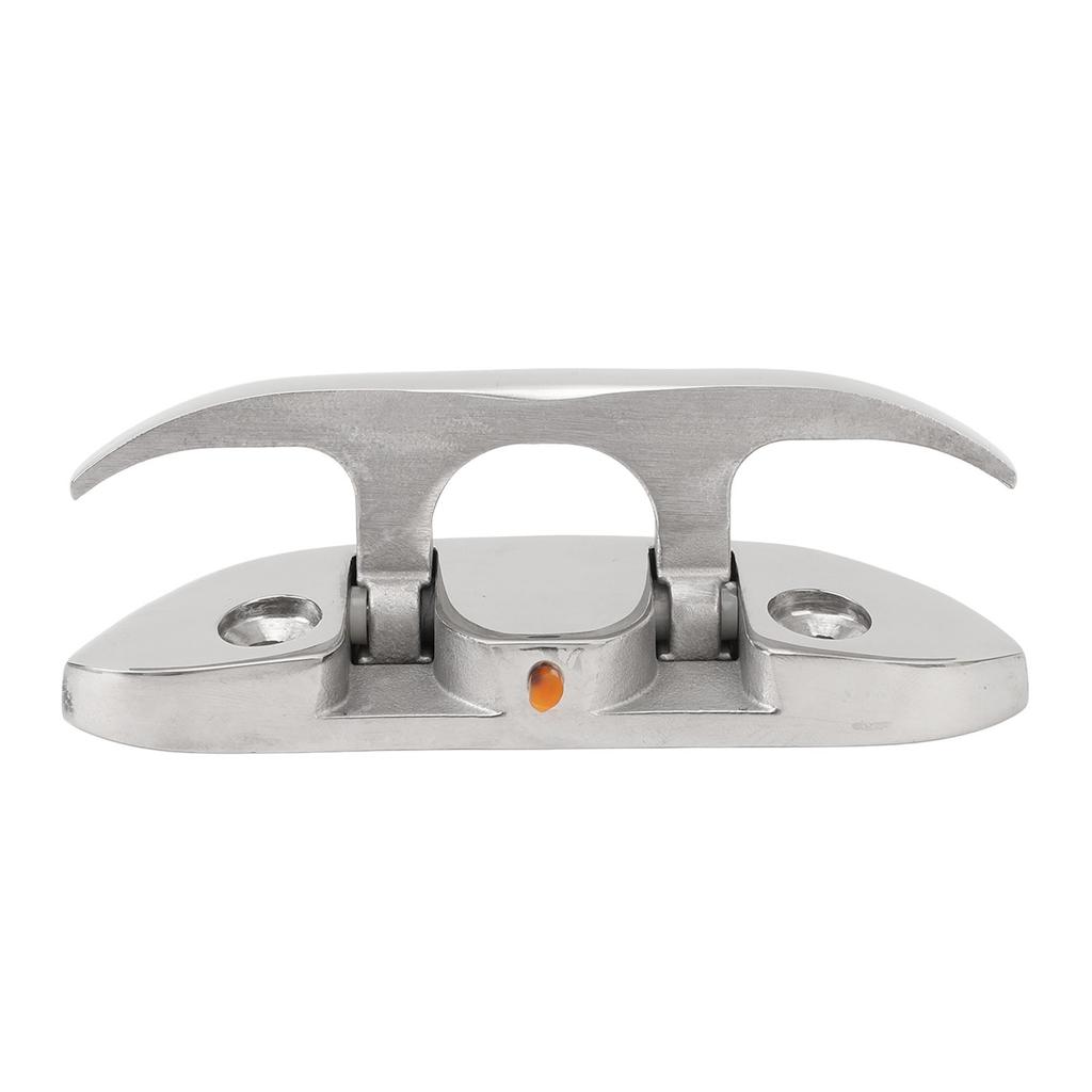 4PCS 4.7inch Boat Folding Cleat 316 Stainless Steel Flip Up Dock Mooring Cleat Marine Deck Rope Cleat Accessories