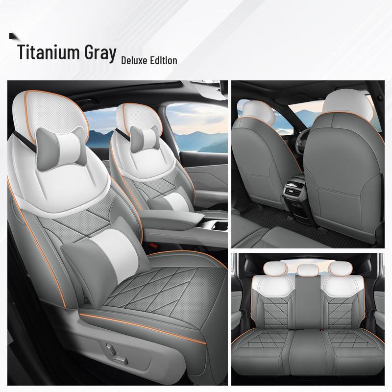Full Leather Car Seat Covers for 2025 Changan Deepal S05, 5-Seater, All-Season, Full Coverage