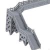 1:87 DIY Train Railway Kits Footbridge Simulation Model Pedestrian Bridge for