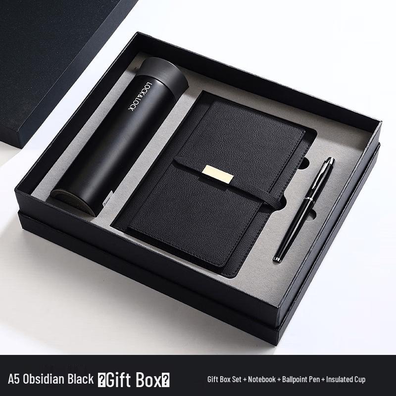 Jing You Jia Business Gift Set with Thermos & Notebook