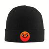 Geometry Dash Beanie Hats Harder Cute Caps Men Women Outdoor Knit Hat Autumn Printed Thermal Elastic Beanie Hat
