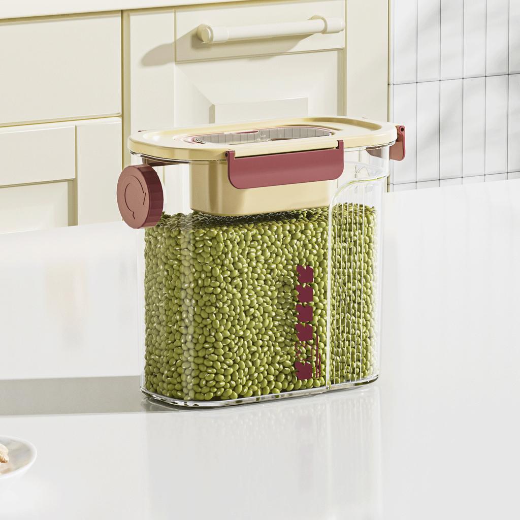 Sealed jar for homegrain tea kitchen storage jar insect-proof and moisture-proof plastic food-grade crisper rice bucket