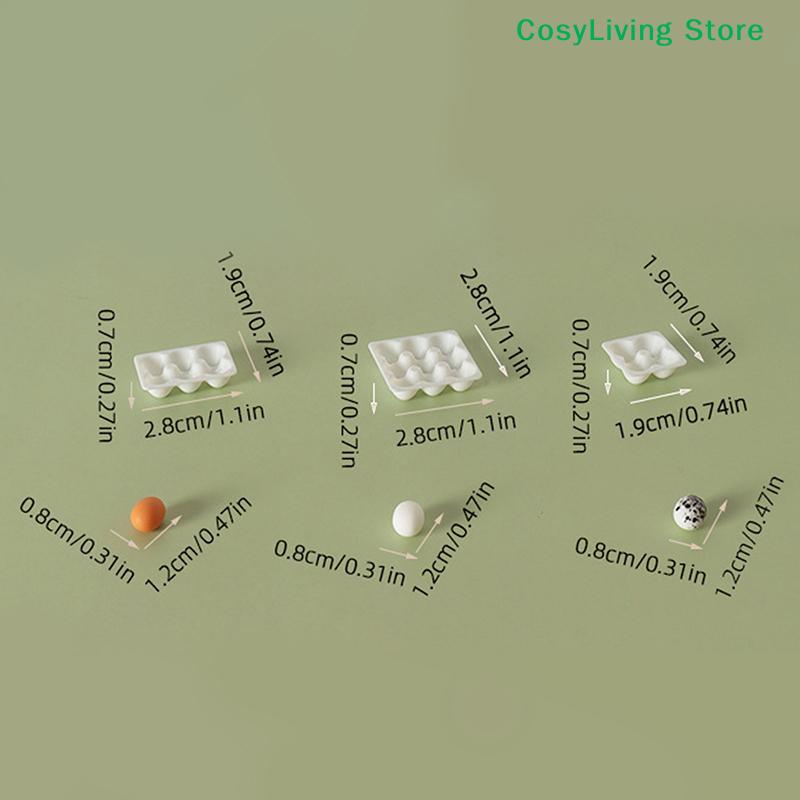 1/12 Miniatur-Eierkarton Eierbox Modell Küche Eier Lebensmittel Dekoration Lebensszene Dekor Zubehör