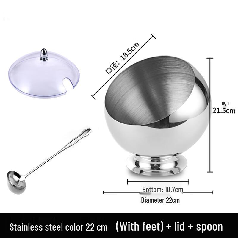 Stainless Steel Spherical Sauce Bowl