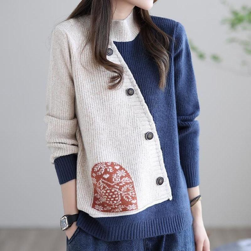 

Женский осенне-зимний свитер, утолщенный, теплый вязаный эластичный с длинным рукавом оверсайз топ S