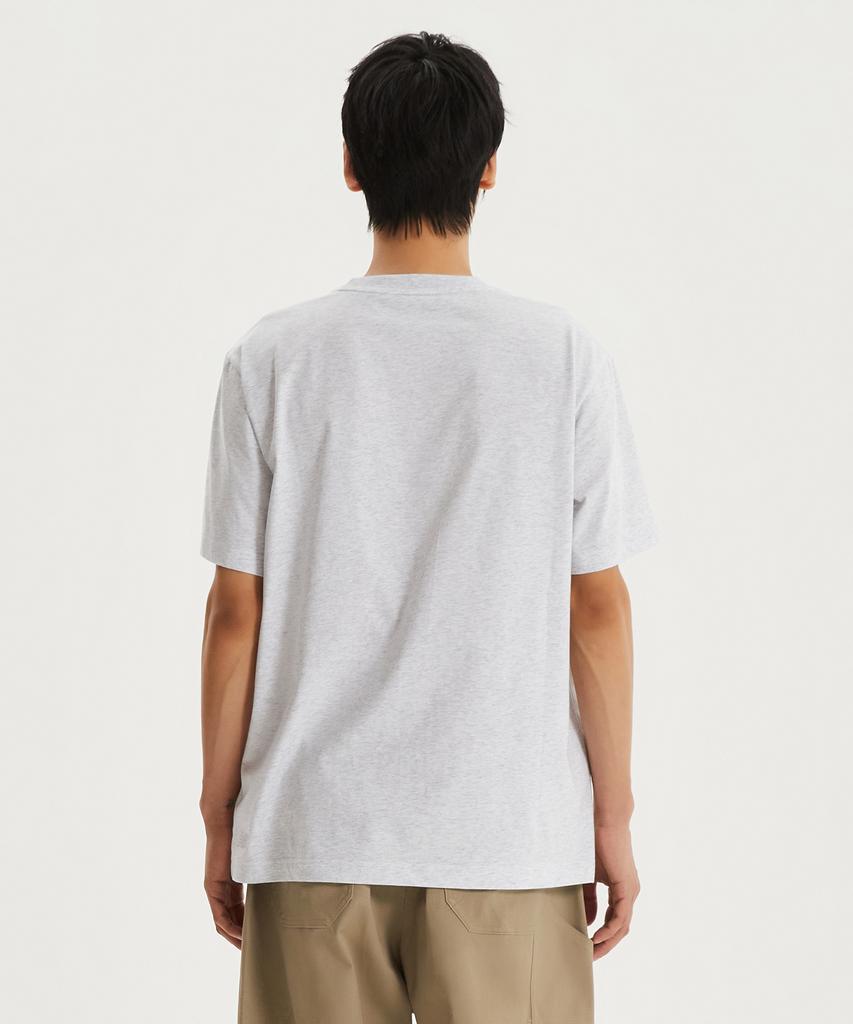 Nyuballanseu Nbneg21203 / Uni Essential Small Logo Short Sleeve T-Shirt (Light Gray)