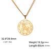 My Shape 12 Constellation Necklace Gothic Zodiac Pendant Chain Women Men Leo Aries Virgo Capricorn Birthday Jewelry Wholesale