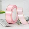 Gift Satin Ribbons Wholesaler 1inch  100% Polyester  Christmas Ribbon  Gold Wired  Edged Satin Ribbon  Roll Accept Print Logo