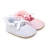 Spring and Autumn Non-slip Embroidered White Princess Shoes for 0-1 Year Old Baby Girls