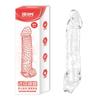Prelungitor de mânecă pentru penis reutilizabil Prezervative reutilizabile pentru bărbați Extensor pentru mărirea penisului 6/10 cm Jucărie sexuală transparentă