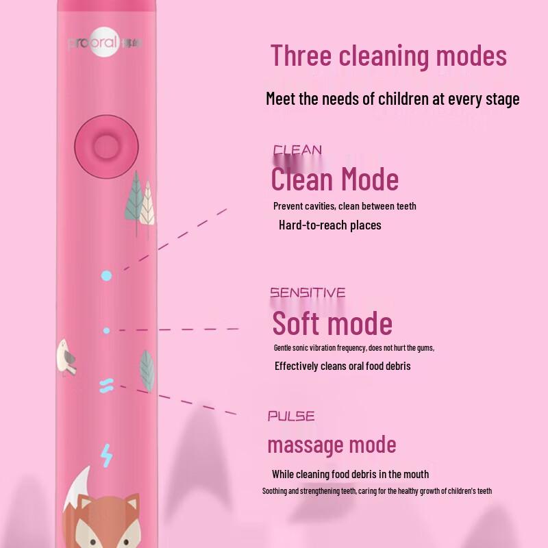 Prooral T29 Kids Sonic Toothbrush for Ages 7-14