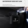 Car Sticker Tesla Car Hanging Trash Can ABS Square Pressing Bin Trash For Tesla Model 3 S X Y 2022 Style Roadster Coil Mod WYE 2