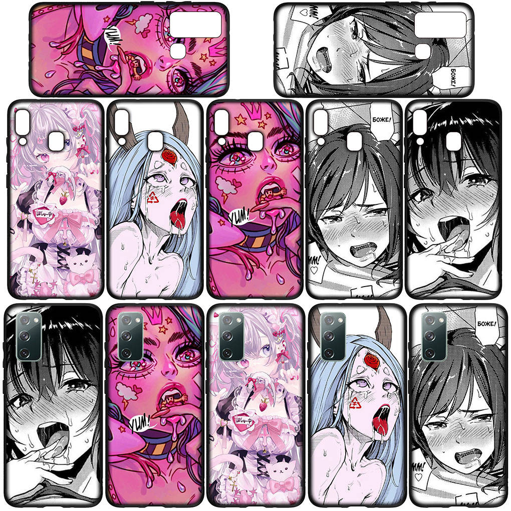 Phone Case for Samsung Galaxy S25 S24 S23 iPhone 16 15 Xiaomi Redmi Note 14 13 12 16E 11 Pro Max OPPO Moto Huawei Anime Girl Sugoi Senpai Waifu Cover