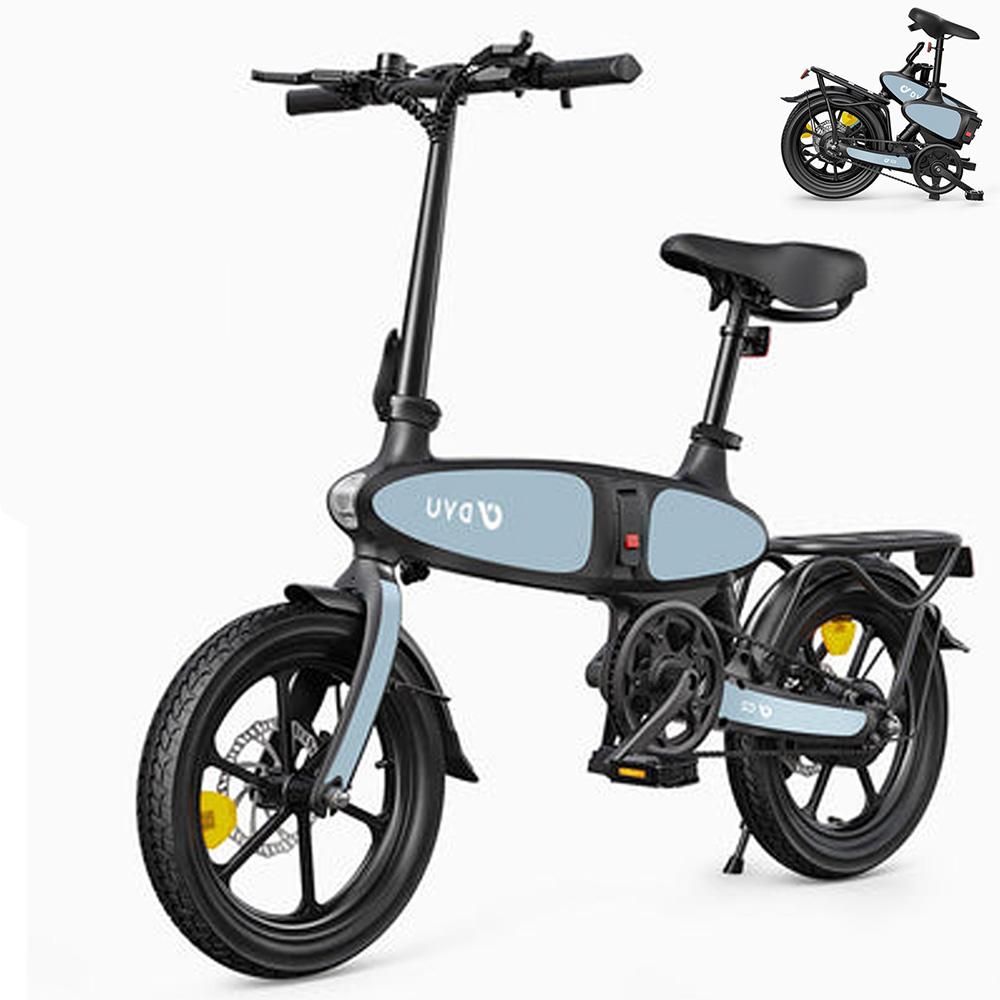Electric Bike Foldable DYU C2 16" 250W Motor 48V 7.5AH Max Range 40Km Top Speed 25Km/h Load 120KG Black
