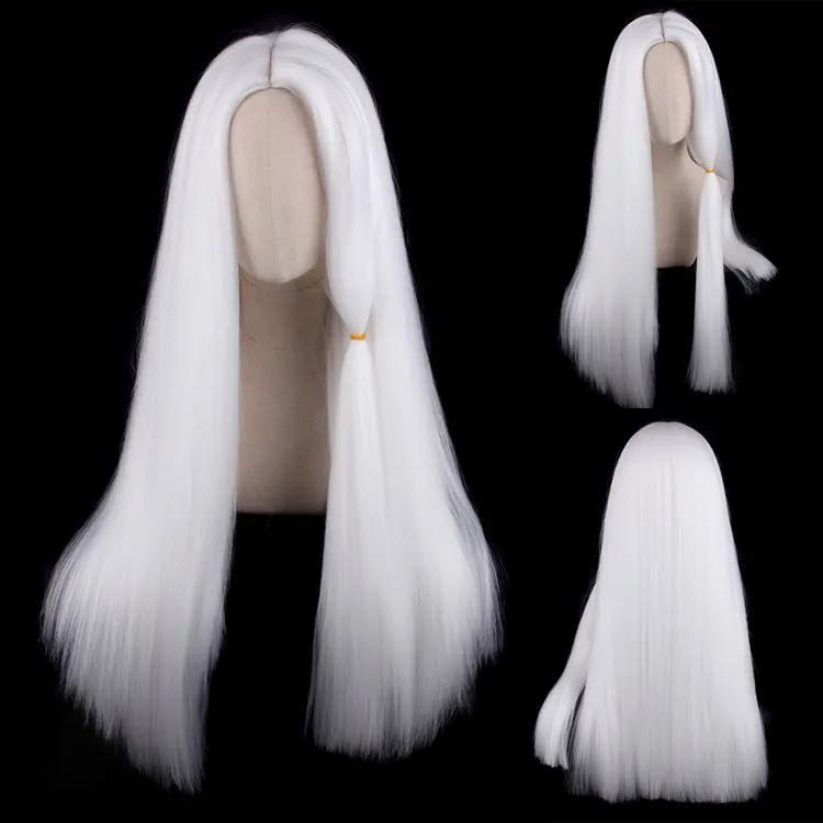 Sky Light Awaits Parrucca Personaggio Anime Cartone Animato Cosplay Lolita Capelli Bianchi Figli della Luce Daleth Costume di Halloween