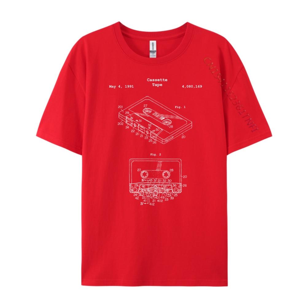

Vintage Cassette Tape 90 Tape Recorder Nineties Brand Clothing Oversized T Shirt Men HOLIDAYS Tees Harajuku S