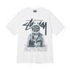 Grenzüberschreitende europäische und amerikanische Trendmarken, eine Vielzahl bedruckter Herren- und Damen-Kurzarm-T-Shirts, 220 Gramm lockere Streetwear-T-Shirts