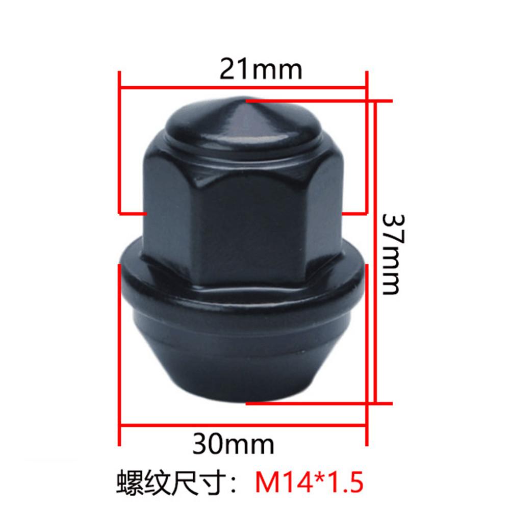 20 Pcs  Black  M14 x 1.5  Wheel Nuts   Fits  Ford Edge 2015+ Ford Mustang  2014+  Explorer 2020 +  Lug Nuts Chrome 21mm  Hex