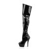 17Cm Direct Sales Autumn Models, Fine Heels, Adhesive Bottom, Average Size, Round Head, Hollowed Out Black, Solid Color, High Top