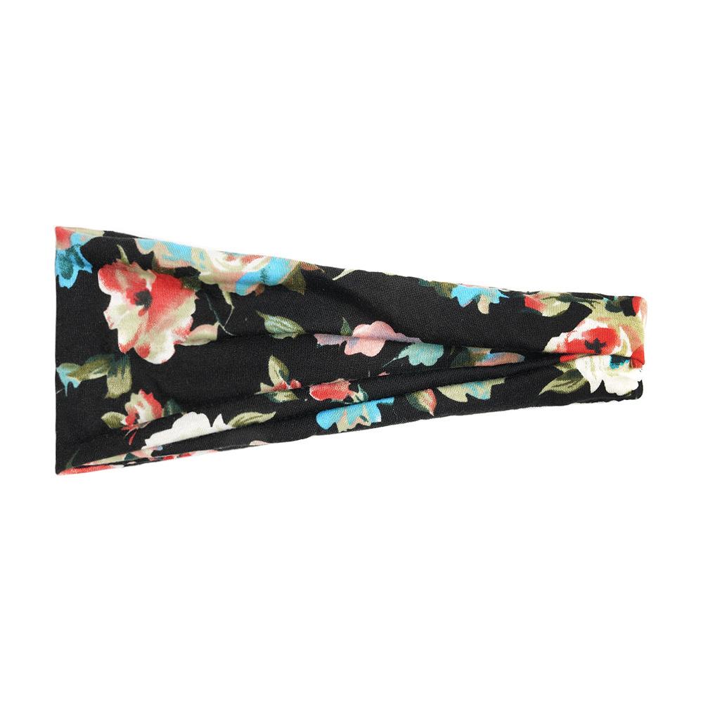 Women'S Sports Headband Yoga Headband Sweat Absorbing Belt Antiperspirant Wide Edge Printed Headscarf Hair Accessories
