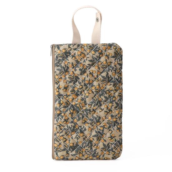 Quilted Baby Wipe Holder Floral Diaper Pouch Portable Mommy Bag Refillable Baby Wipe Dispenser