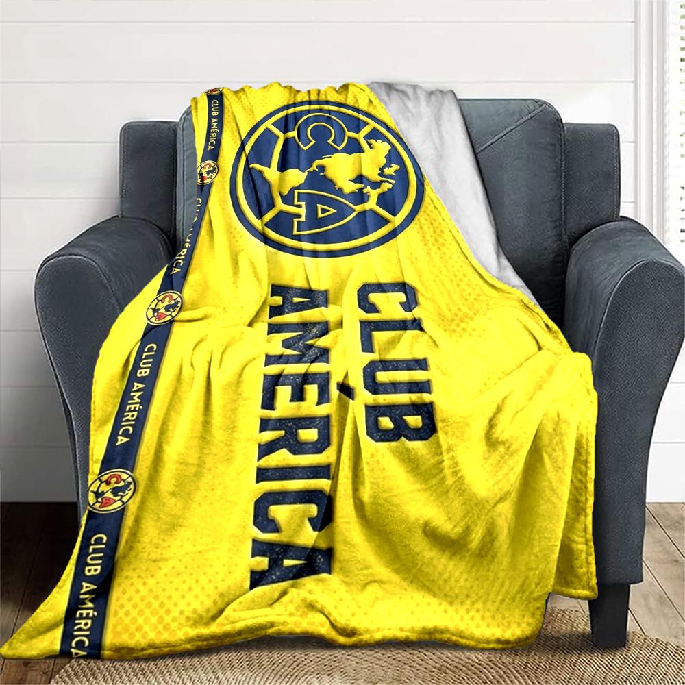 Club América Print Flannel Blanket High Quality Warm Comfortable Cover for All Seasons Perfect for Gifts Home Decor