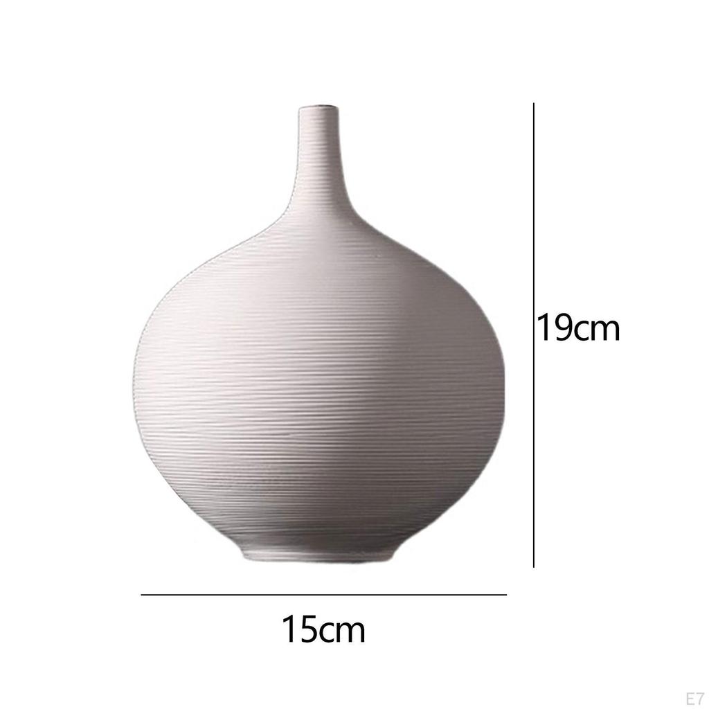 Ceramic Flower Vase Container Boho Modern Nordic for Dinner Table Living Room